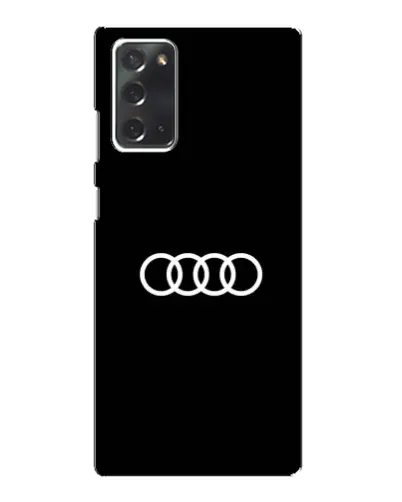 Чехол для Samsung Galaxy Note 20 с картинкой «Audi White Logo»