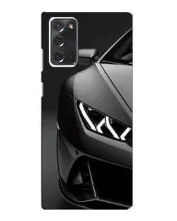 Чехол для Samsung Galaxy Note 20 с картинкой «Lamborghini фары детализация»