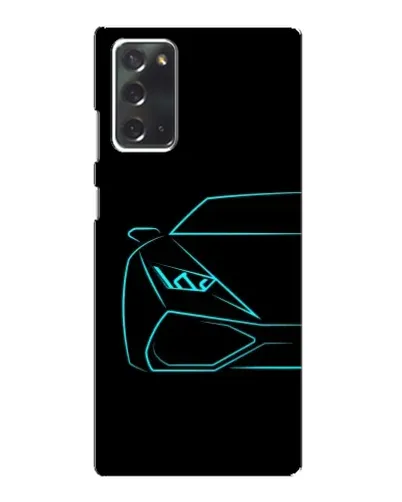 Чехол для Samsung Galaxy Note 20 с картинкой «Голубой силуэт Lamborghini» Чехол для Samsung Galaxy Note 20 с картинкой «Голубой силуэт Lamborghini»