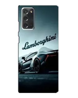 Чехол для Samsung Galaxy Note 20 с картинкой «Классическая надпись Lamborghini»