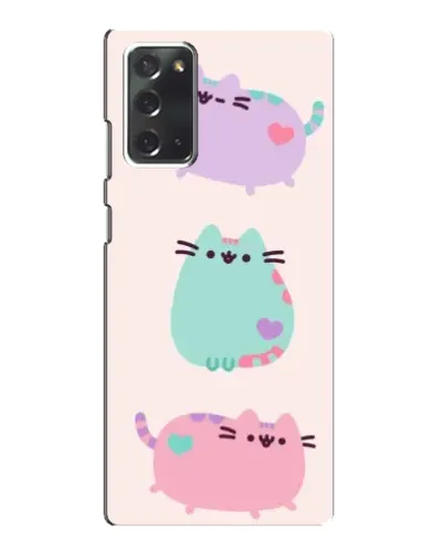 Чехол для Samsung Galaxy Note 20 с картинкой «Pusheen трио» Чехол для Samsung Galaxy Note 20 с картинкой «Pusheen трио»