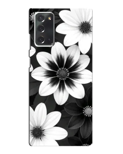 Чехол для Samsung Galaxy Note 20 с картинкой «Монохромные астры»