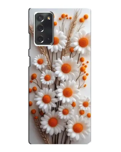 Чехол для Samsung Galaxy Note 20 с картинкой «Белые сухоцветы»