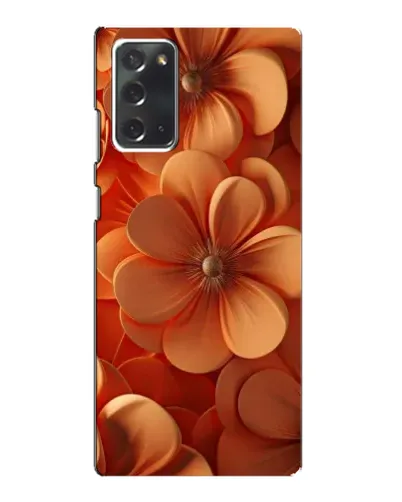 Чехол для Samsung Galaxy Note 20 с картинкой «Оранжевый макро цветок»