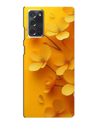 Чехол для Samsung Galaxy Note 20 с картинкой «Золотые лепестки»