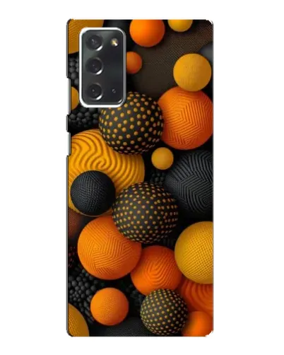 Чехол для Samsung Galaxy Note 20 с картинкой «Объемные оранжевые сферы» Чехол для Samsung Galaxy Note 20 с картинкой «Объемные оранжевые сферы»