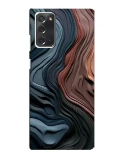 Чехол для Samsung Galaxy Note 20 с картинкой «Цветные волны каньона»