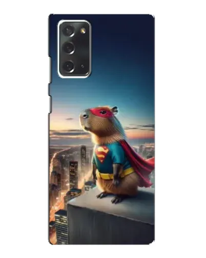Чехол для Samsung Galaxy Note 20 с картинкой «Капи-мен супергерой» Чехол для Samsung Galaxy Note 20 с картинкой «Капи-мен супергерой»