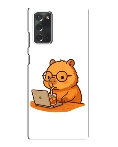 Чехол для Samsung Galaxy Note 20 с картинкой «Капибара с ноутбуком» Чехол для Samsung Galaxy Note 20 с картинкой «Капибара с ноутбуком»