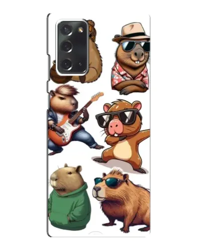 Чехол для Samsung Galaxy Note 20 с картинкой «Крутые капибары музыканты» Чехол для Samsung Galaxy Note 20 с картинкой «Крутые капибары музыканты»