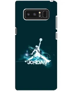 Чехол для Samsung Galaxy Note 8 (N950) с картинкой «Jordan Blue Fire» Чехол для Samsung Galaxy Note 8 (N950) с картинкой «Jordan Blue Fire»