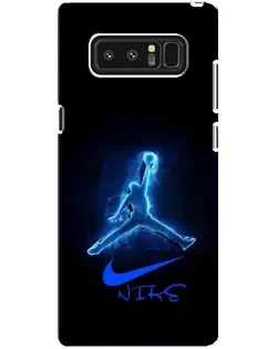 Чехол для Samsung Galaxy Note 8 (N950) с картинкой «Jordan Neon Blue» Чехол для Samsung Galaxy Note 8 (N950) с картинкой «Jordan Neon Blue»