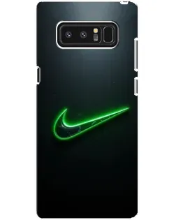 Чехол для Samsung Galaxy Note 8 (N950) с картинкой «Неоновый контур Nike»