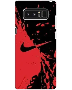 Чехол для Samsung Galaxy Note 8 (N950) с картинкой «Красные брызги Nike»