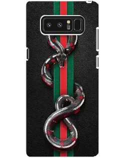 Чехол для Samsung Galaxy Note 8 (N950) с картинкой «Gucci — змея на полосе» Чехол для Samsung Galaxy Note 8 (N950) с картинкой «Gucci — змея на полосе»