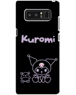 Чехол для Samsung Galaxy Note 8 (N950) с картинкой «Kuromi — черный минимализм»