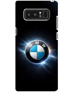 Чехол для Samsung Galaxy Note 8 (N950) с картинкой «BMW — неоновое сияние»