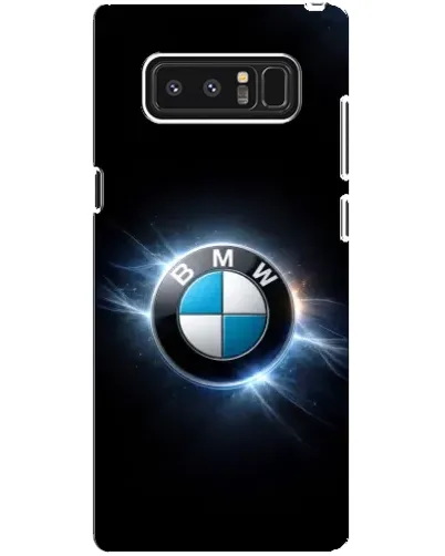 Чехол для Samsung Galaxy Note 8 (N950) с картинкой «BMW — неоновое сияние»