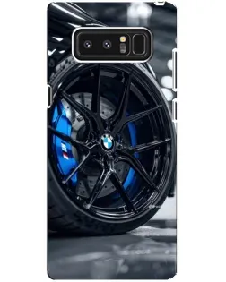 Чехол для Samsung Galaxy Note 8 (N950) с картинкой «Колесо BMW вблизи» Чехол для Samsung Galaxy Note 8 (N950) с картинкой «Колесо BMW вблизи»
