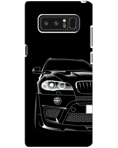Чехол для Samsung Galaxy Note 8 (N950) с картинкой «Темный силуэт BMW»