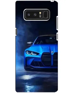 Чехол для Samsung Galaxy Note 8 (N950) с картинкой «Голубая BMW M4» Чехол для Samsung Galaxy Note 8 (N950) с картинкой «Голубая BMW M4»