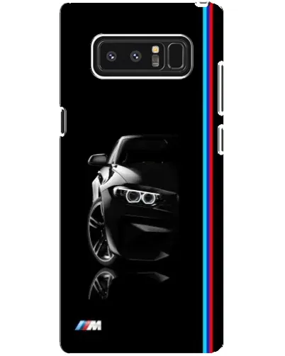 Чехол для Samsung Galaxy Note 8 (N950) с картинкой «Силуэт BMW в темноте»