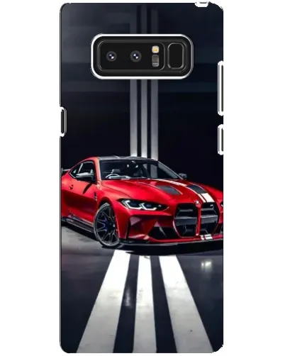 Чехол для Samsung Galaxy Note 8 (N950) с картинкой «Красная BMW на дороге»