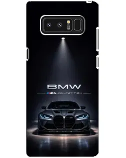 Чехол для Samsung Galaxy Note 8 (N950) с картинкой «BMW сквозь ночной город»