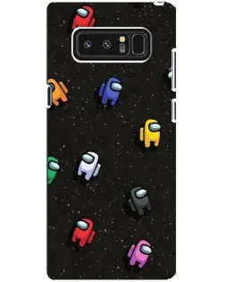 Чехол для Samsung Galaxy Note 8 (N950) с картинкой «Космический паттерн Among Us» Чехол для Samsung Galaxy Note 8 (N950) с картинкой «Космический паттерн Among Us»