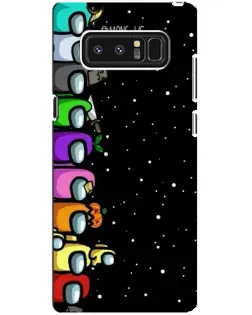 Чехол для Samsung Galaxy Note 8 (N950) с картинкой «Команда Among Us»