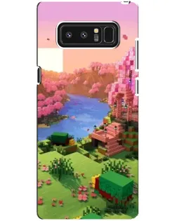 Чехол для Samsung Galaxy Note 8 (N950) с картинкой «Розовое дерево Minecraft»