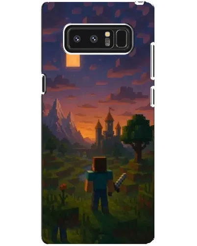 Чехол для Samsung Galaxy Note 8 (N950) с картинкой «Стив у башни» Чехол для Samsung Galaxy Note 8 (N950) с картинкой «Стив у башни»