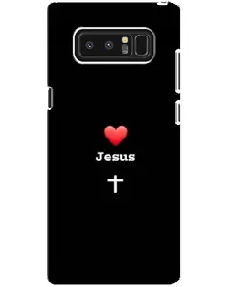 Чехол для Samsung Galaxy Note 8 (N950) с картинкой «Сердце - Jesus» Чехол для Samsung Galaxy Note 8 (N950) с картинкой «Сердце - Jesus»