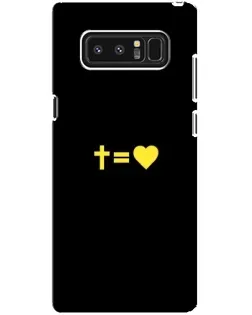 Чехол для Samsung Galaxy Note 8 (N950) с картинкой «Сердце и Крест»