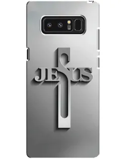 Чехол для Samsung Galaxy Note 8 (N950) с картинкой «Металлический крест Jesus» Чехол для Samsung Galaxy Note 8 (N950) с картинкой «Металлический крест Jesus»