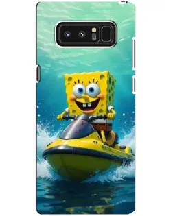 Чехол для Samsung Galaxy Note 8 (N950) с картинкой «Спанч Боб на гидроцикле» Чехол для Samsung Galaxy Note 8 (N950) с картинкой «Спанч Боб на гидроцикле»