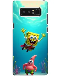 Чехол для Samsung Galaxy Note 8 (N950) с картинкой «Спанч Боб под водой»