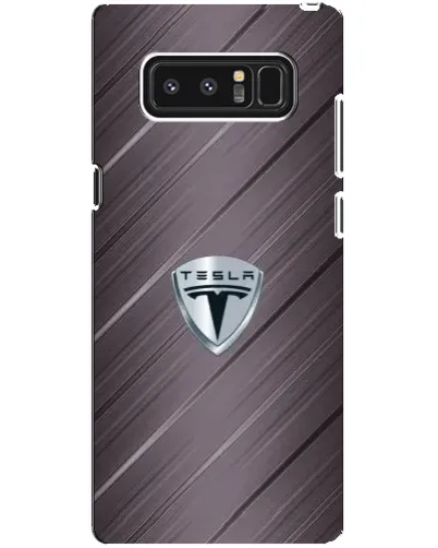 Чехол для Samsung Galaxy Note 8 (N950) с картинкой «Металлическая текстура Tesla»