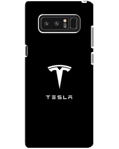 Чехол для Samsung Galaxy Note 8 (N950) с картинкой «Tesla White Logo»