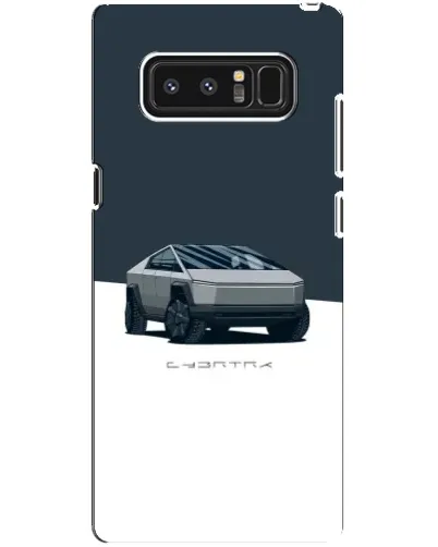 Чехол для Samsung Galaxy Note 8 (N950) с картинкой «Серебристый Cybertruck Tesla»
