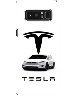 Чехол для Samsung Galaxy Note 8 (N950) с картинкой «Tesla White Style»