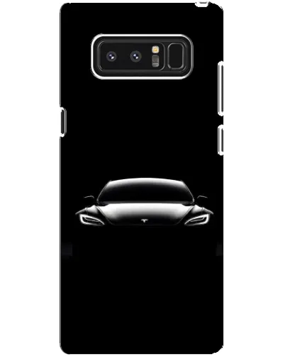 Чехол для Samsung Galaxy Note 8 (N950) с картинкой «Фары Tesla Night»