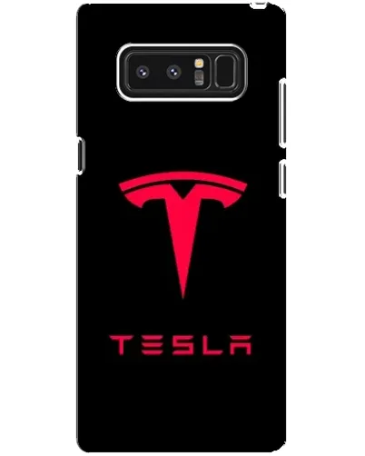 Чехол для Samsung Galaxy Note 8 (N950) с картинкой «Tesla Red Logo»