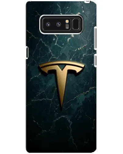 Чехол для Samsung Galaxy Note 8 (N950) с картинкой «Мраморная Tesla Gold»