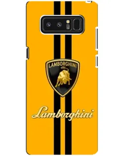 Чехол для Samsung Galaxy Note 8 (N950) с картинкой «Lamborghini Stripe желтый»