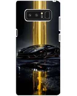Чехол для Samsung Galaxy Note 8 (N950) с картинкой «Ночной Lamborghini драйв»