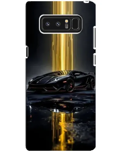 Чехол для Samsung Galaxy Note 8 (N950) с картинкой «Ночной Lamborghini драйв»