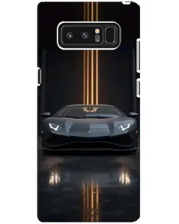 Чехол для Samsung Galaxy Note 8 (N950) с картинкой «Lamborghini золотые линии»