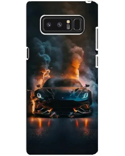 Чехол для Samsung Galaxy Note 8 (N950) с картинкой «Lamborghini дымная эстетика»