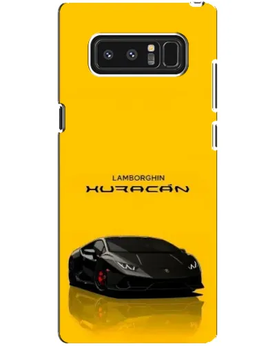 Чехол для Samsung Galaxy Note 8 (N950) с картинкой «Lamborghini Huracan черный»